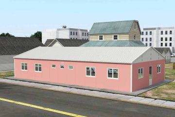 Unidade de alojamento modular 148 m²