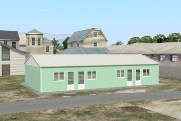 Unidade de alojamento modular 117 m²