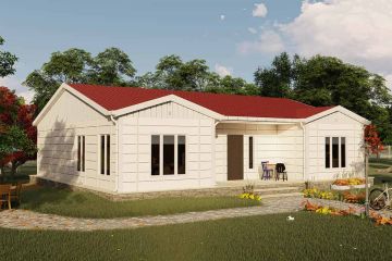 126 m² Casa de aço