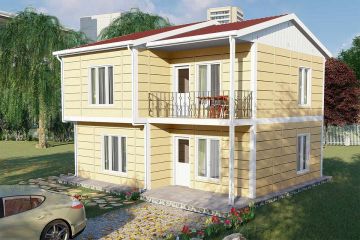 136 m² Casa de aço