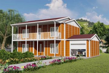 196 m² Casa de aço