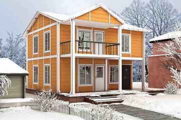 112 m² Casa pré-fabricada