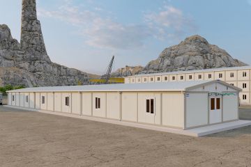 233 m² Contentor-dormitório para trabalhadores