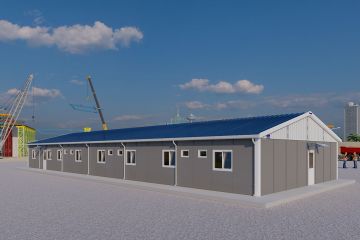 Dormitório para engenheiros com 12 pessoas